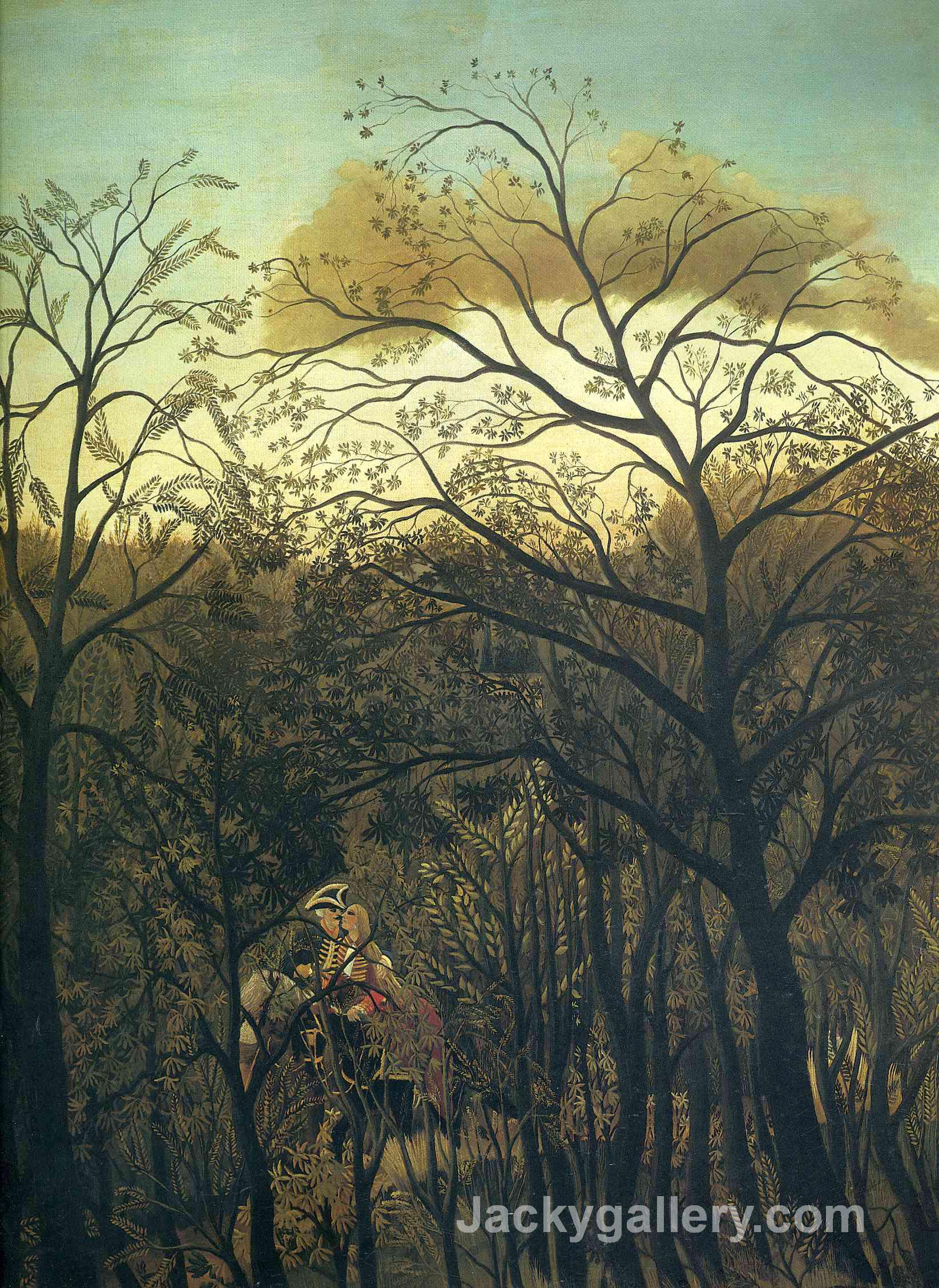 Rendez Vous in the Forest by Henri Rousseau paintings reproduction